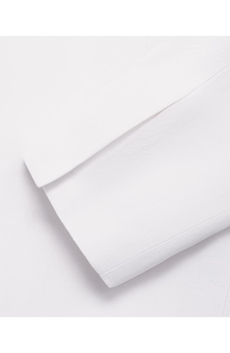 MANGO Lyocell & Linen Suit Blazer, Alternate, color, Ecru