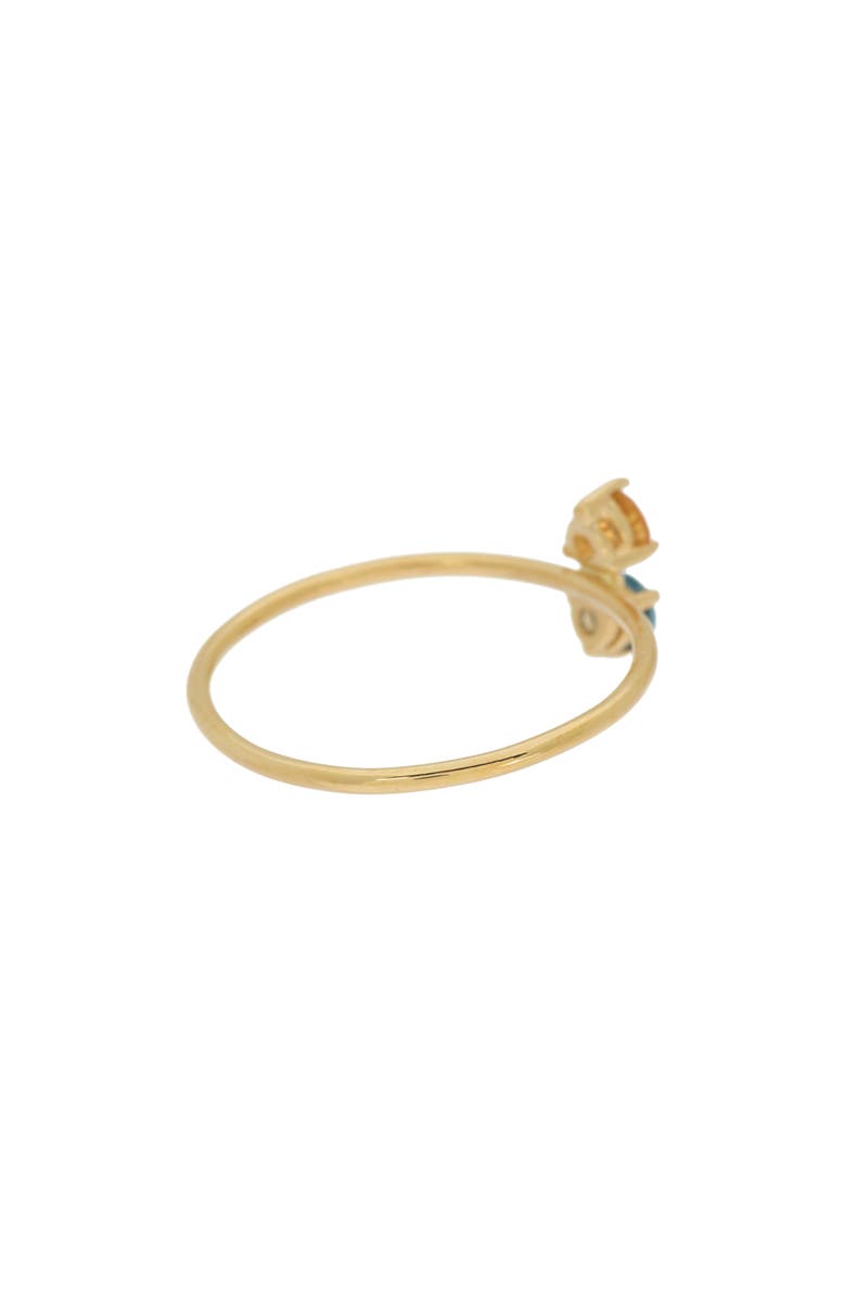 Bony Levy Yellow Gold Blue Topaz & Citrine Ring, Alternate, color,