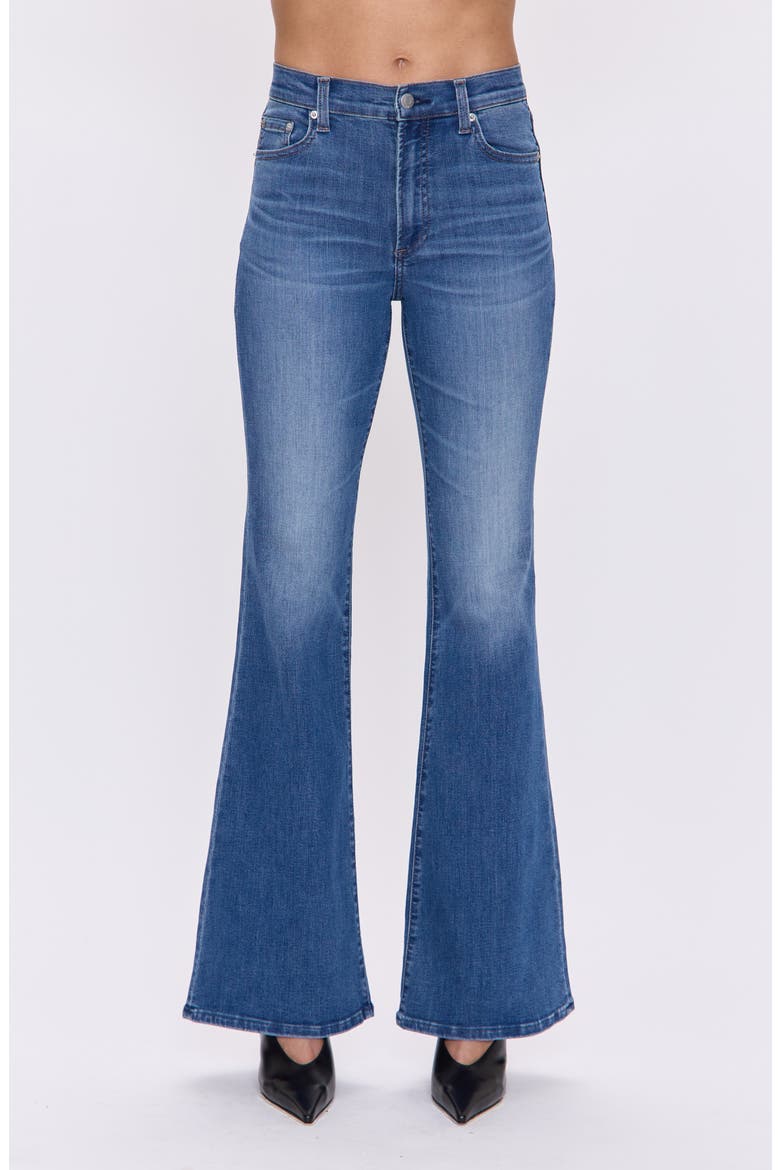Kinsley Flare Jeans, Main, color, AZURE