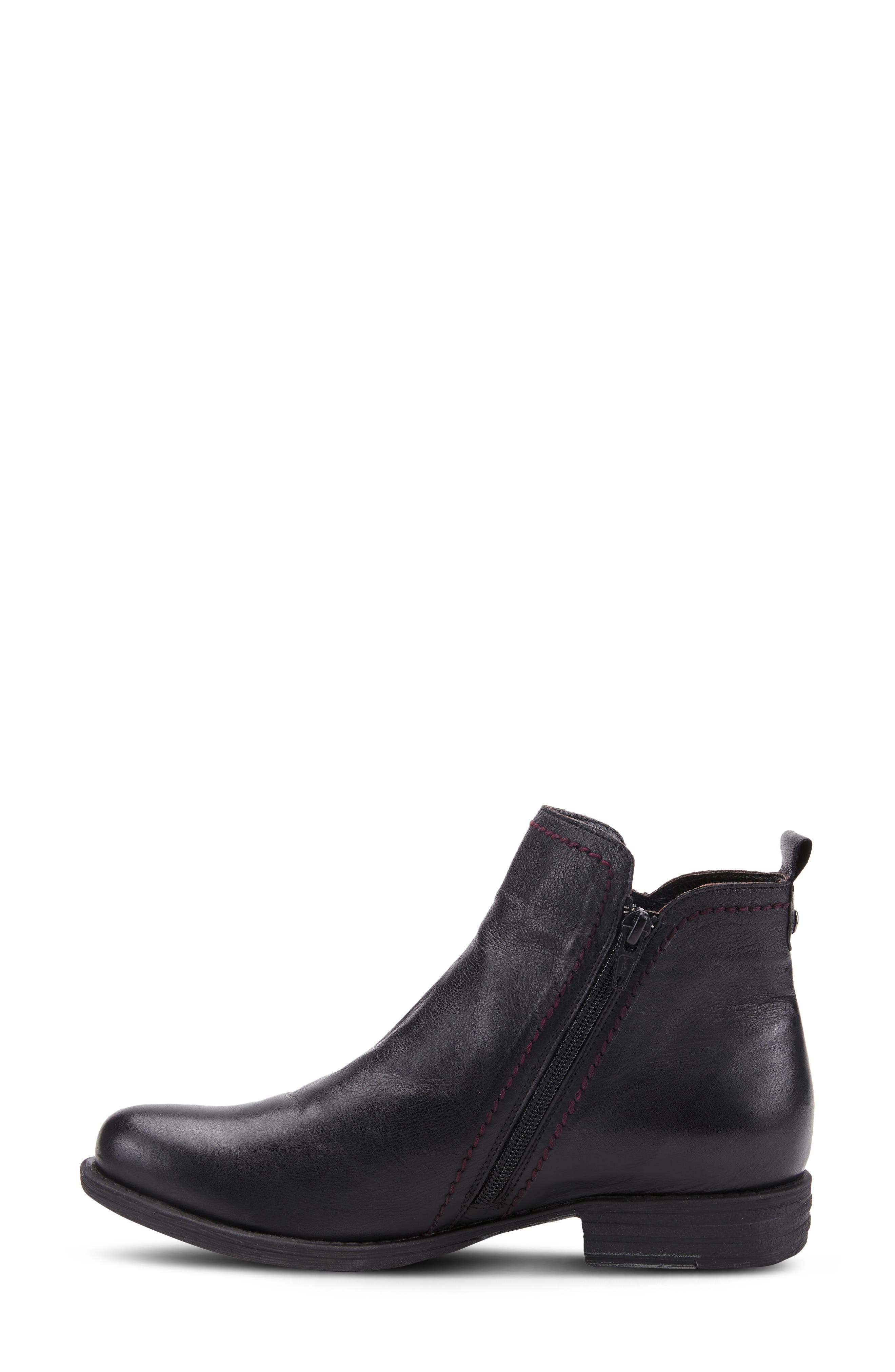 Spring Step Oziel Bootie, Alternate, color, Black Leather