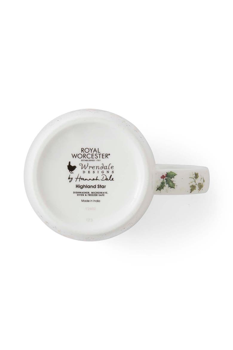 Wrendale Designs Christmas 11 ounce Bone China Mug, Alternate, color, Highland Star (Cow)