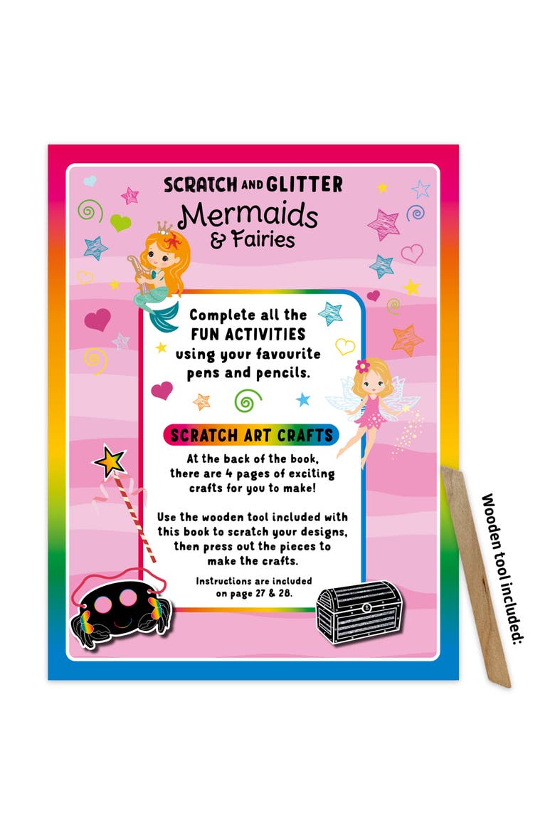 Scratch & Glitter Activity Book, Alternate, color, Multicolored