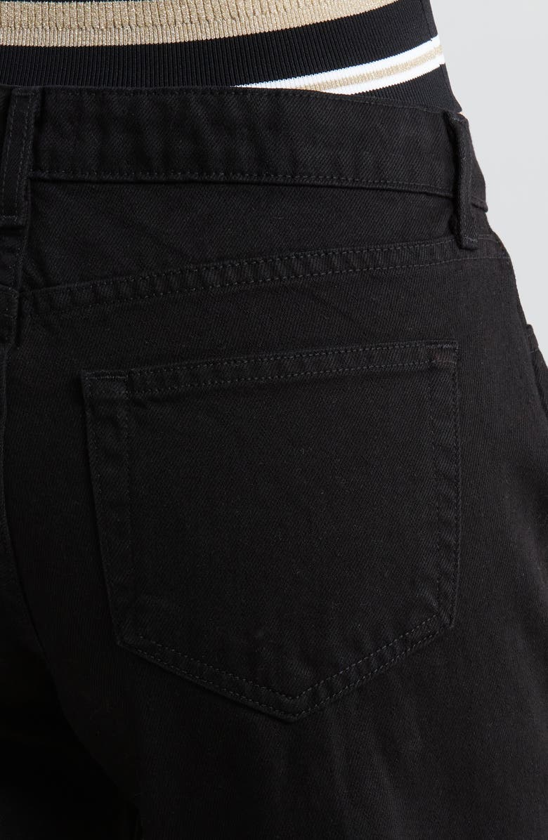 L'AGENCE Blaine Crop Stovepipe Jeans, Alternate, color, Noir