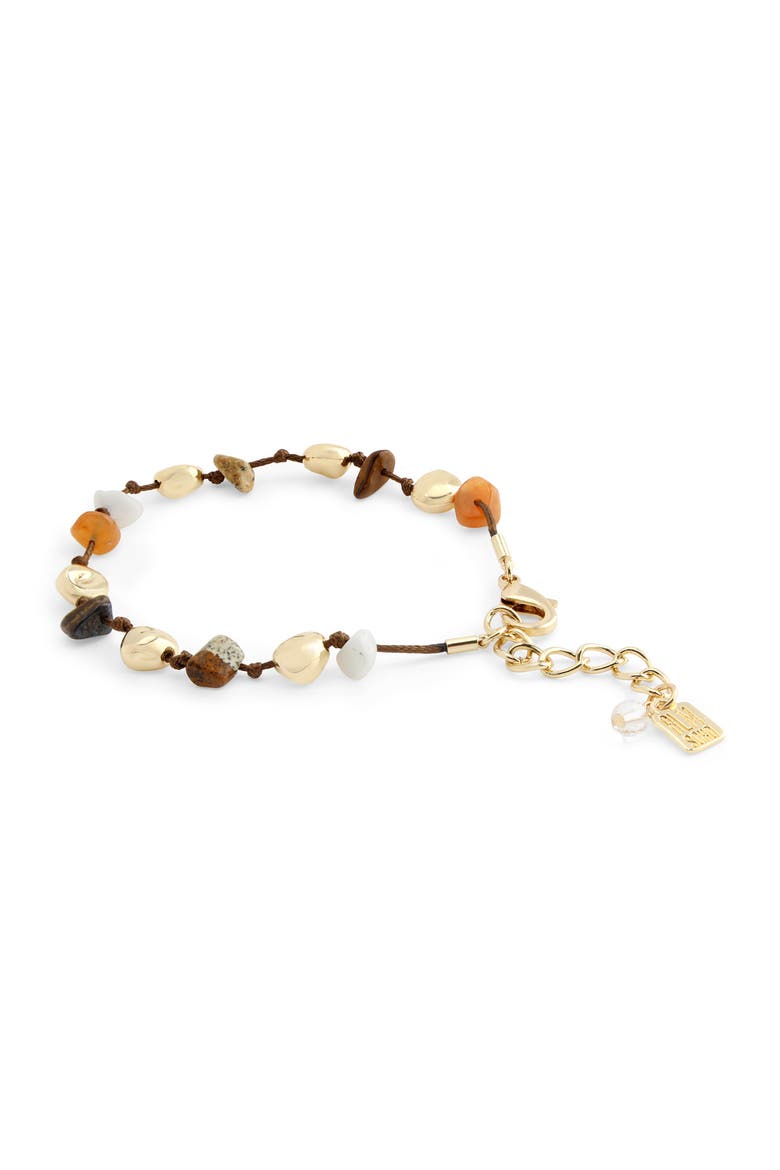 Stone Cord Bracelet, Alternate, color, MULTI GOLD