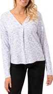 Threads 4 Thought Johanna Long Sleeve V-Neck Overlap Shirt