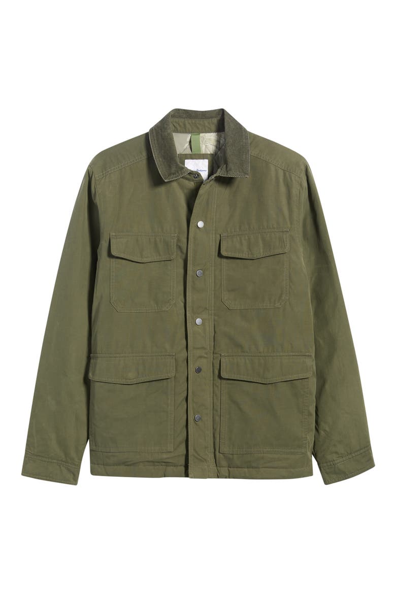 Moss Beach Wax Coated Field Jacket, Alternate, color, OAKMOSS