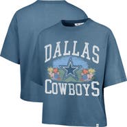 '47 Women's '47 Navy Dallas Cowboys Florentina Montauk Cropped T-Shirt