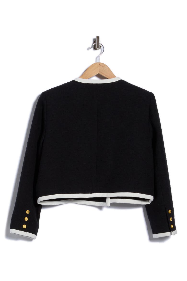 Mazikeen Double Breasted Jacket, Alternate, color, BLACK/ WHITE