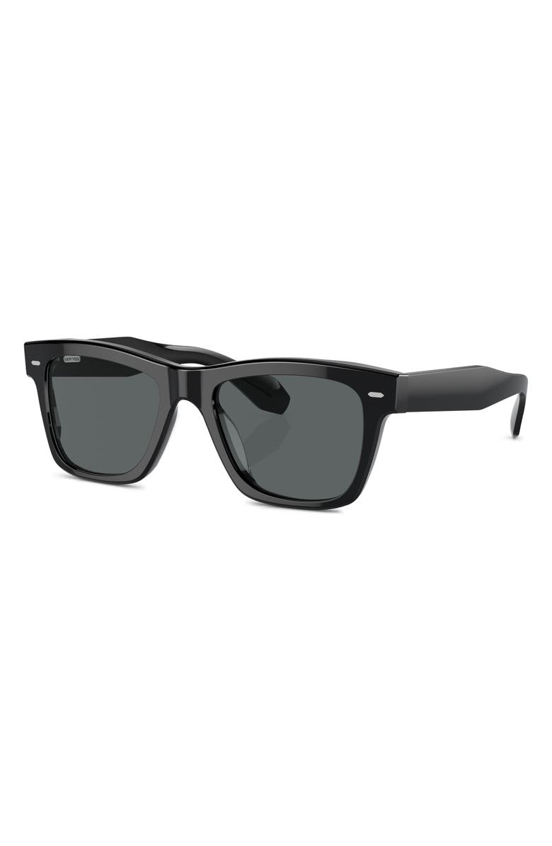 Oliver Peoples N.04 Sun 53mm Polarized Rectangular Sunglasses, Alternate, color, 