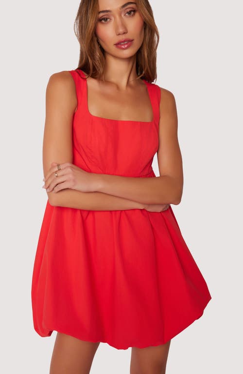 Lost + Wander Regal Rose Sleeveless Bubble Minidress In Red