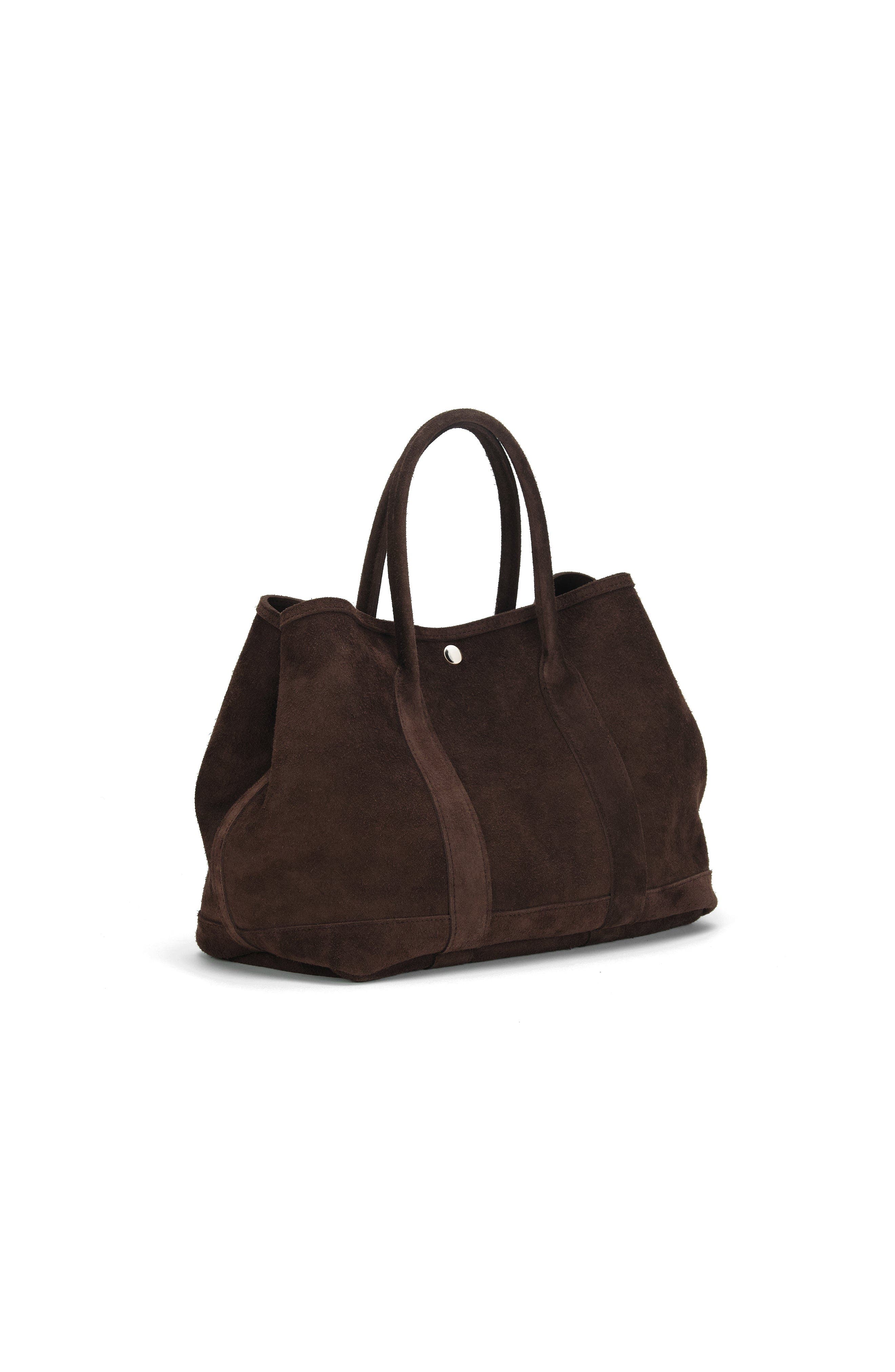 Ezra Arthur Audrey Nubuck Suede Leather Tote Bag, Alternate, color, Cocoa