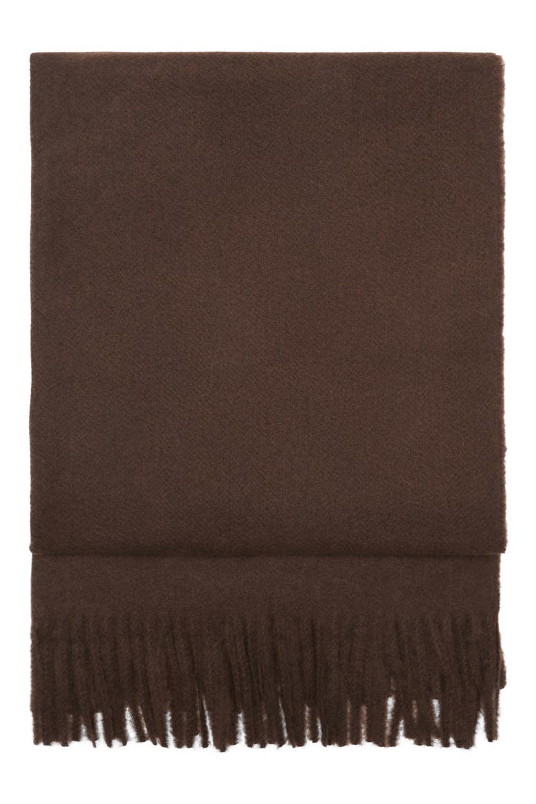Fringe Scarf, Alternate, color, CHOCOLATE