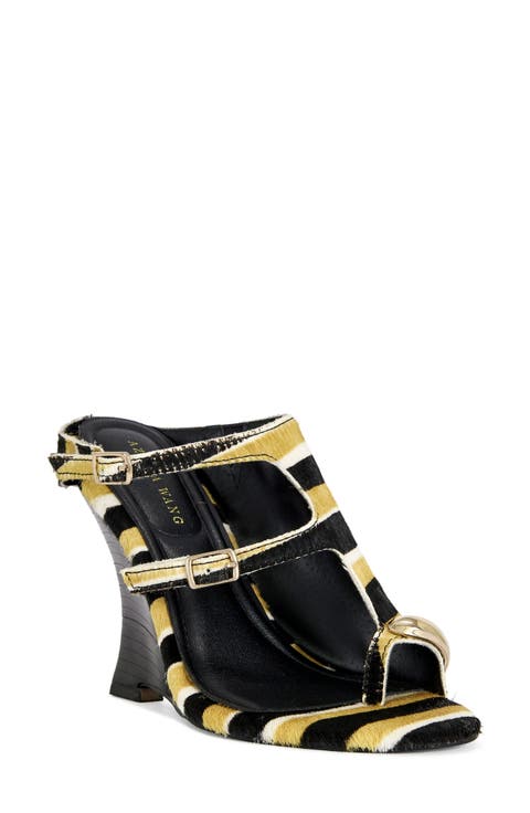 Giannis Genuine Calf Hair Wedge Sandal (Women)