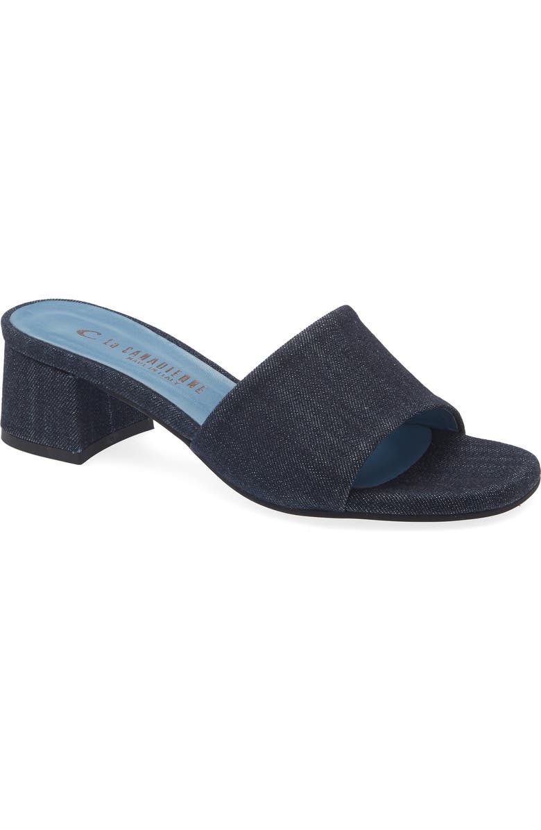 La Canadienne Frida Slide Sandal, Main, color, Navy