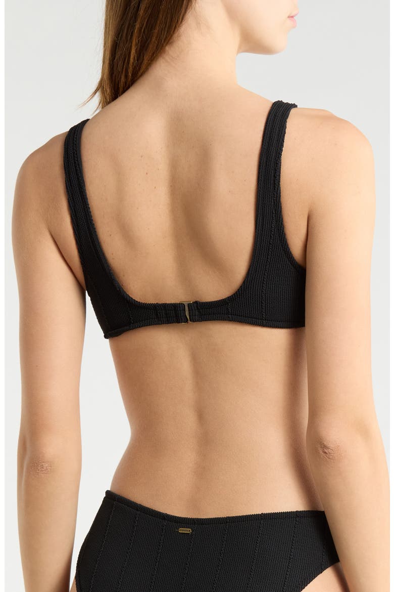 Vibe Surf Bralette Bikini Top, Alternate, color, BLACK