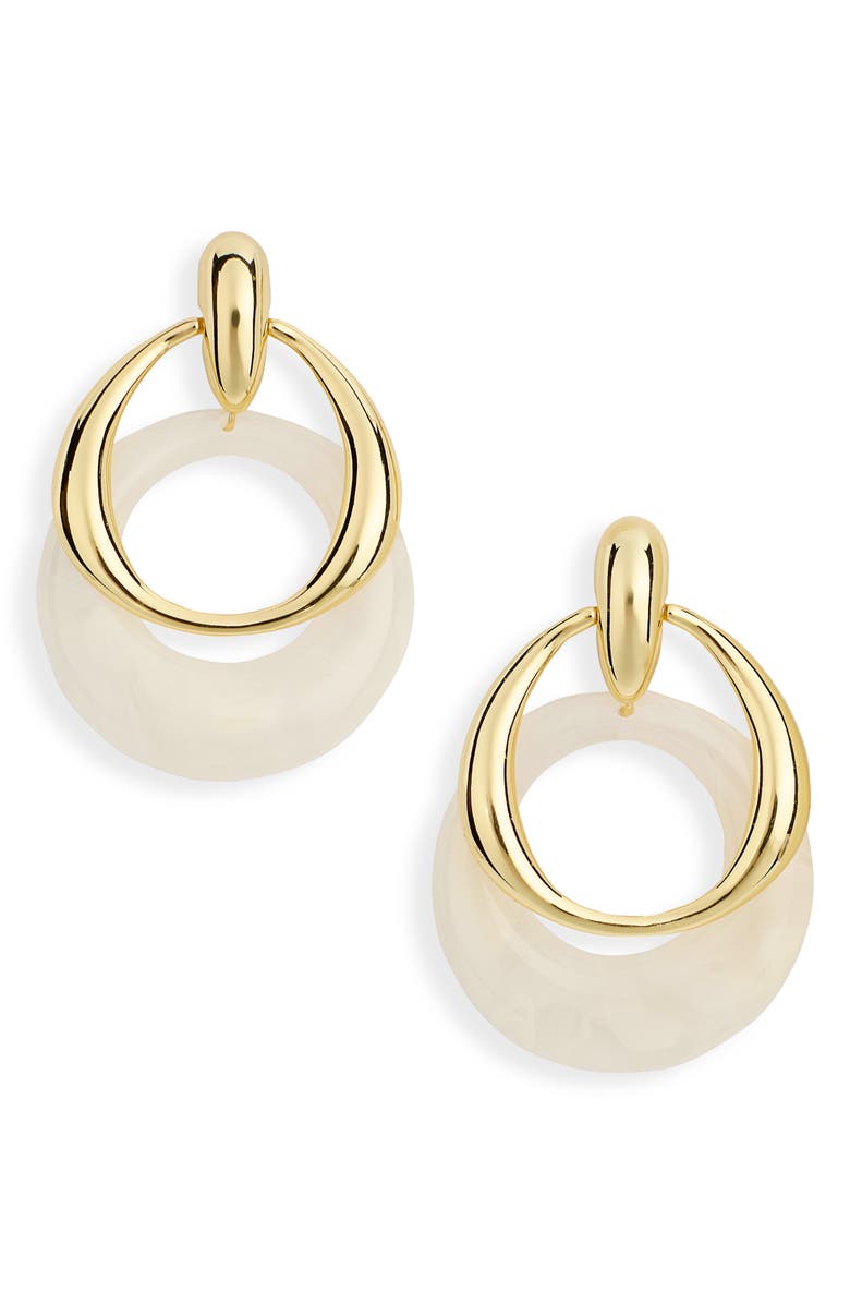 EYE CANDY LOS ANGELES Zahara Statement Drop Earrings, Main, color, Gold