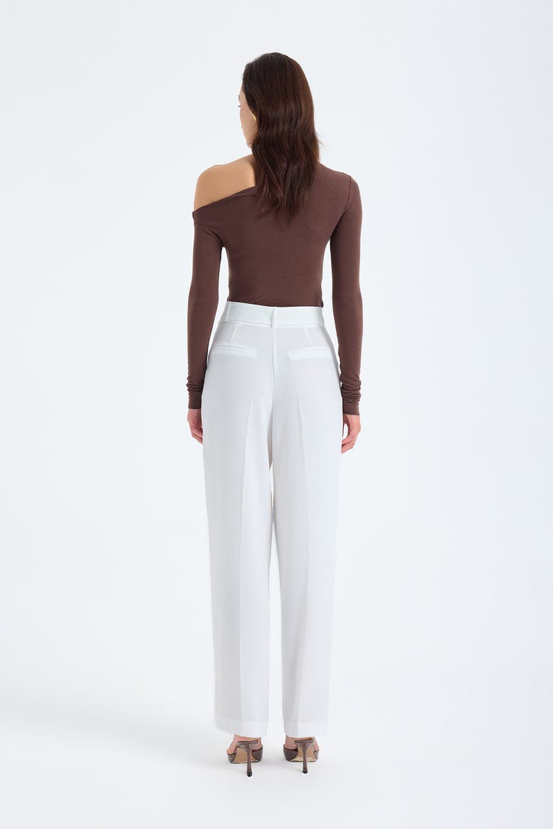 Nevara High Waist Palazzo Pant, Alternate, color, White
