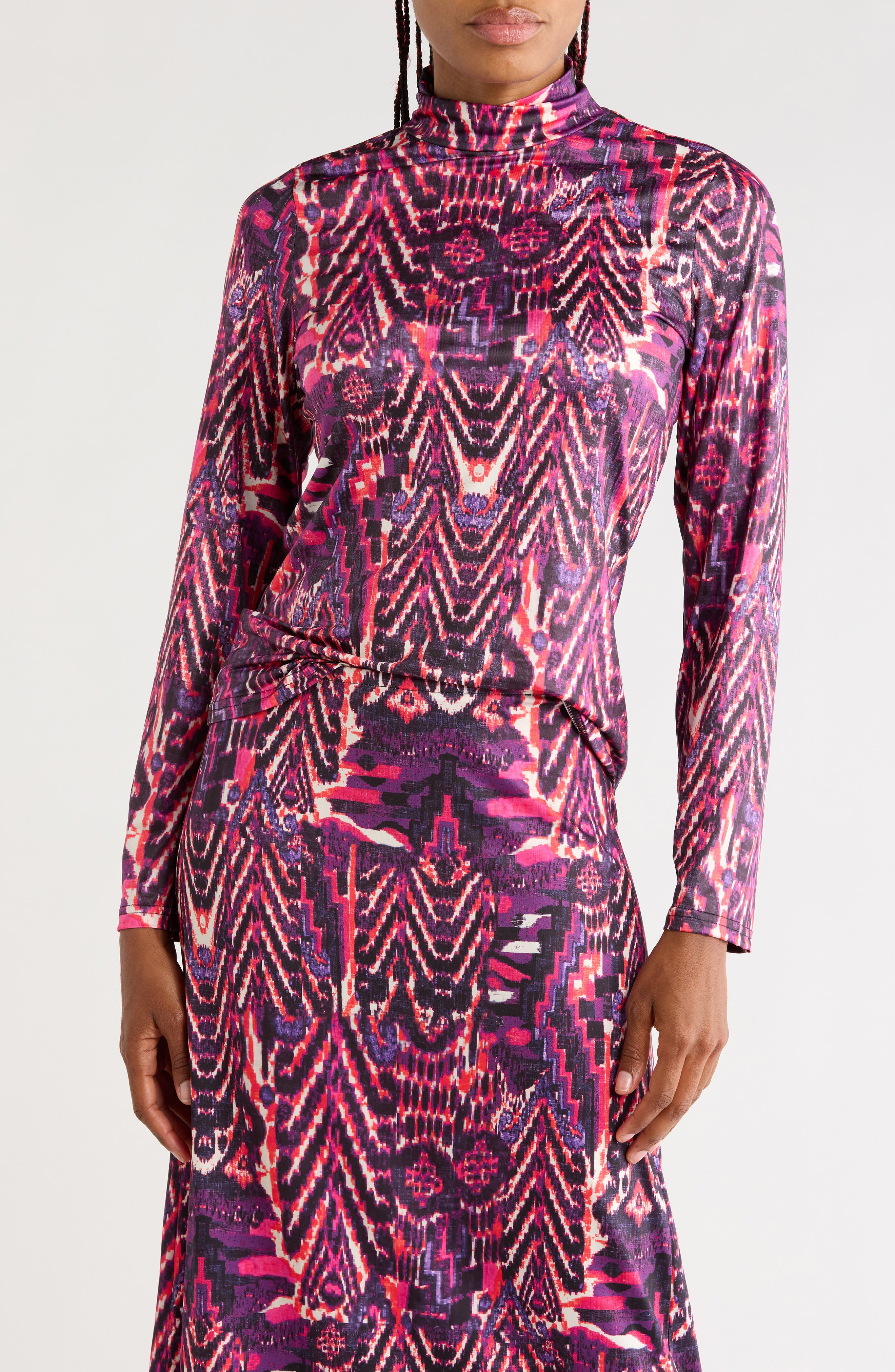 Lee Mock Neck Jersey Top