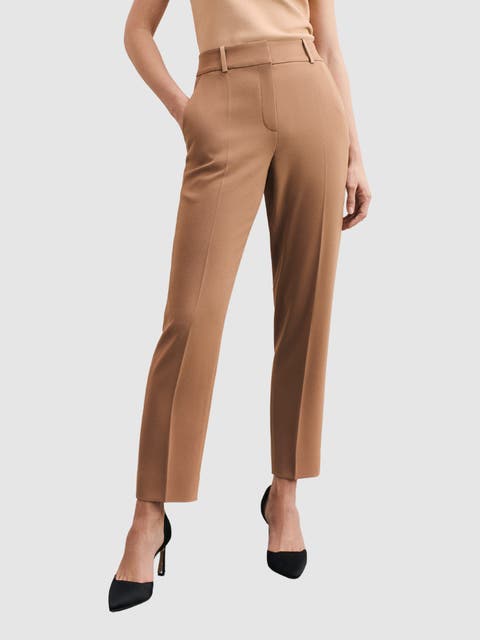 Clever Crepe Tavira Slim-Leg Trousers