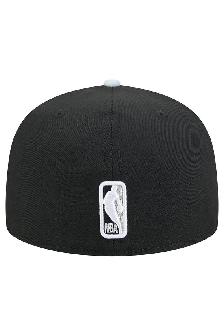 Men's New Era Black/Silver San Antonio Spurs 2-Tone 59FIFTY Fitted Hat, Alternate, color, Black