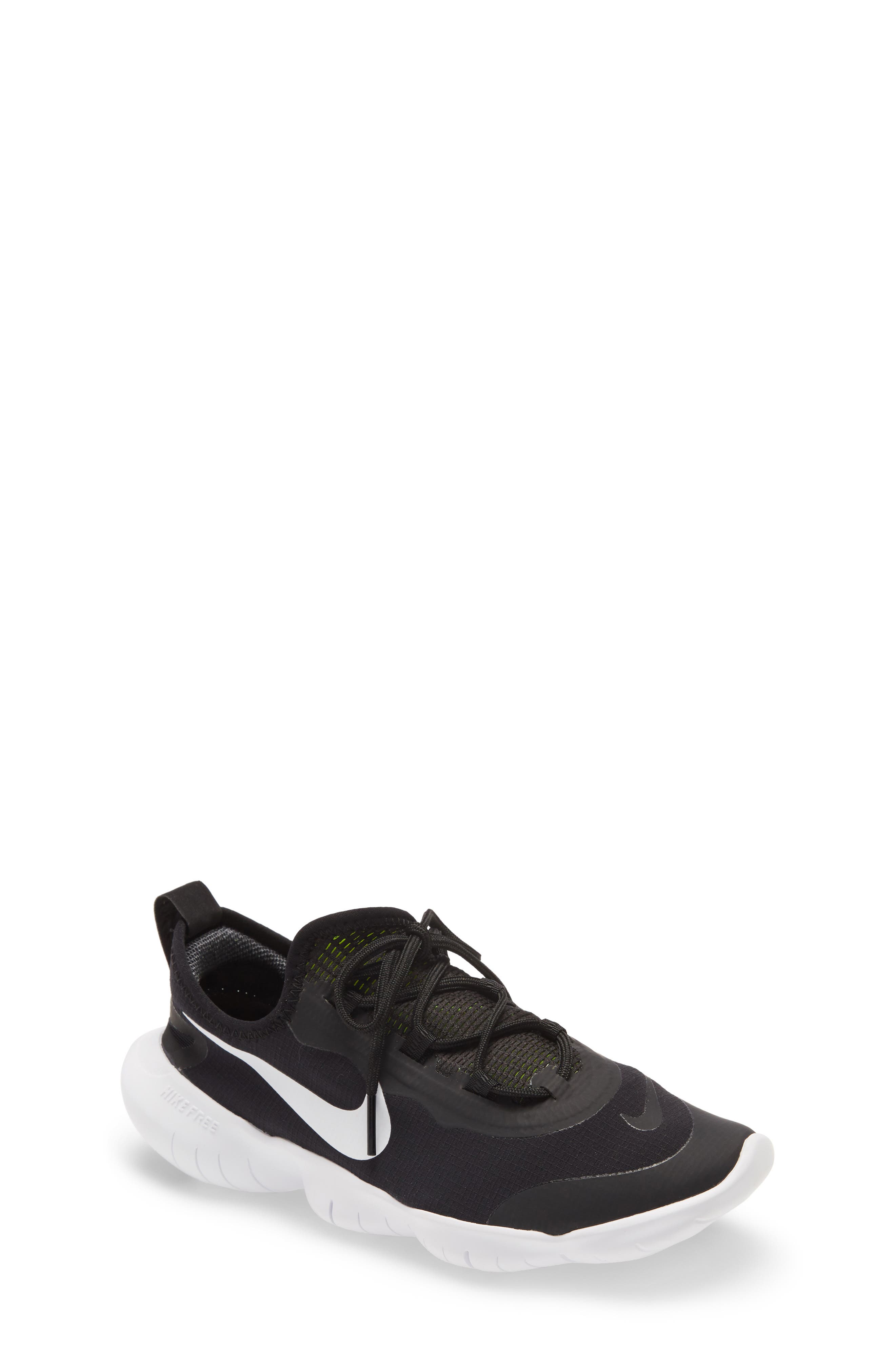 Free RN 5.0 2020 Running Shoe, Main, color, BLACK/ WHITE-ANTHRACITE-VOLT