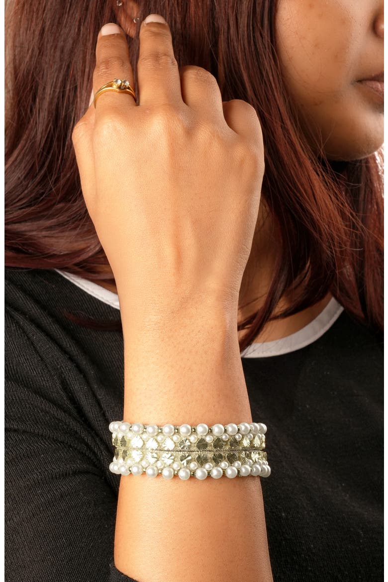 Hudson Bracelet, Alternate, color, SILVER/ WHITE