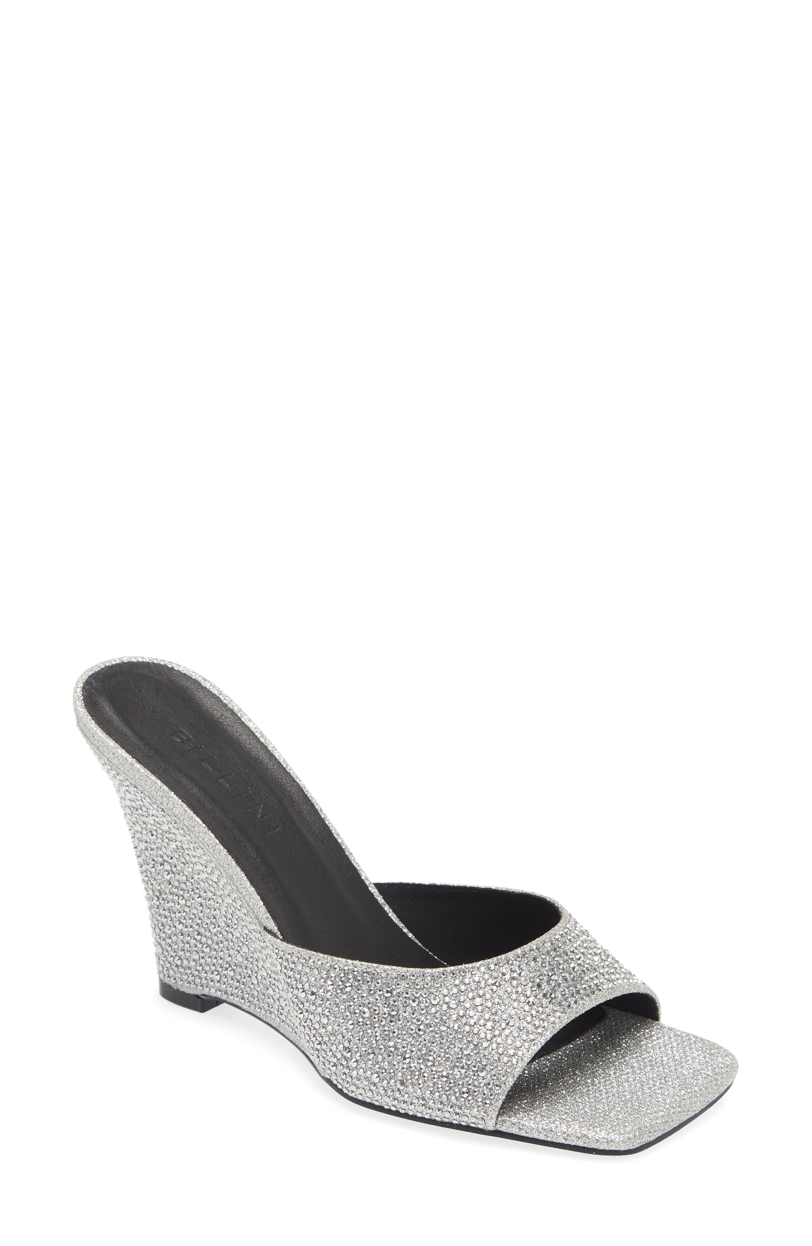 Billini Maria Rhinestone Pavé Wedge Sandal, Main, color, 
