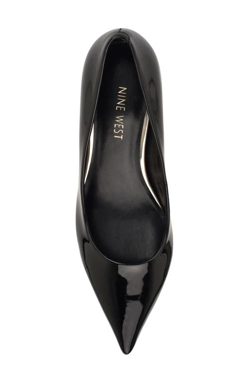 Nine West Sisko Pointed Toe Kitten Heel Pump In Black