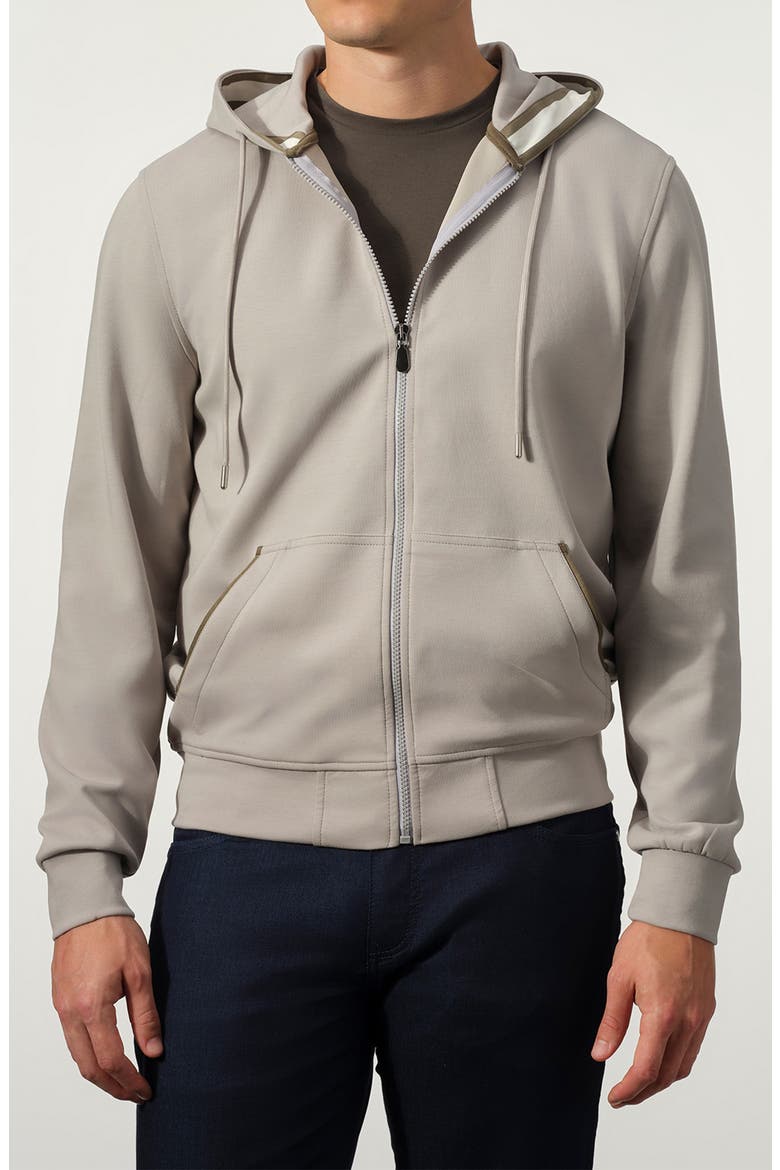 Full Zip Hoodie, Main, color, PLATINUM
