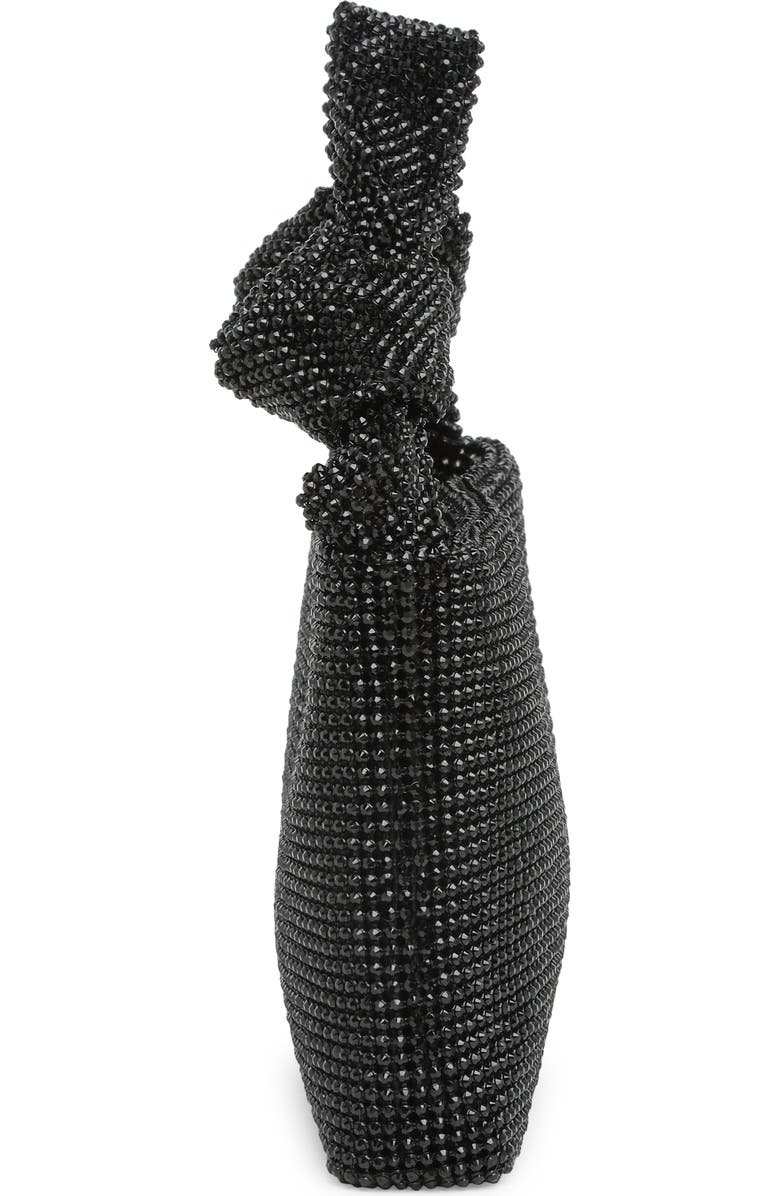 Jessica McClintock Everleigh Crystal Mesh Shoulder Bag, Alternate, color, Black