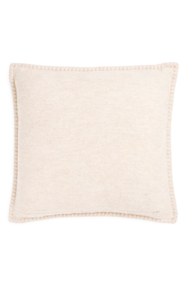 Johnstons of Elgin Basket Weave Jacquard Wool & Cashmere Accent Pillow, Alternate, color, 