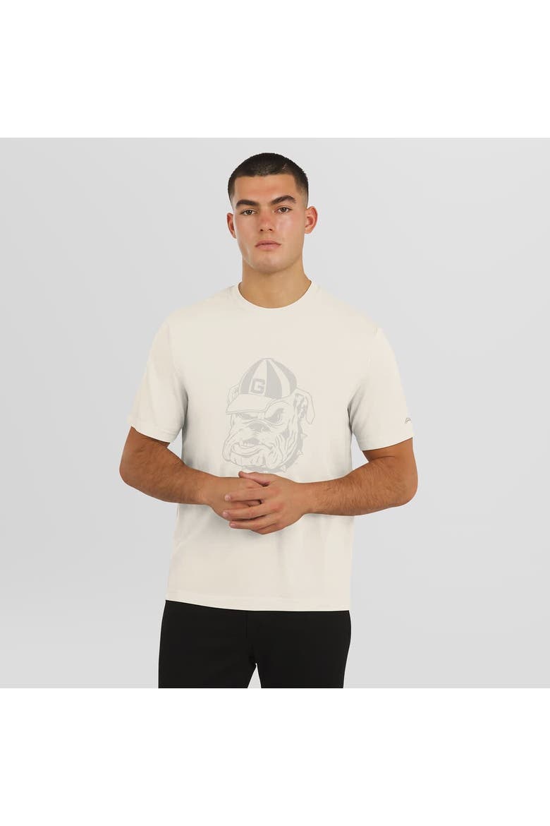 Men's J. Palmer  Cream Georgia Bulldogs Play Action Tri-Blend Performance T-Shirt, Alternate, color, Cream
