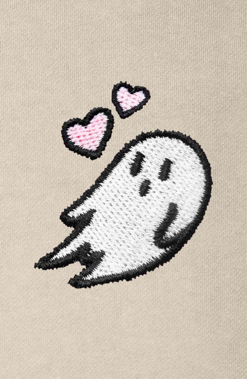 Dalix Womens Heartly Ghost Midweight Fleece Relaxed Hooded Sweatshirt