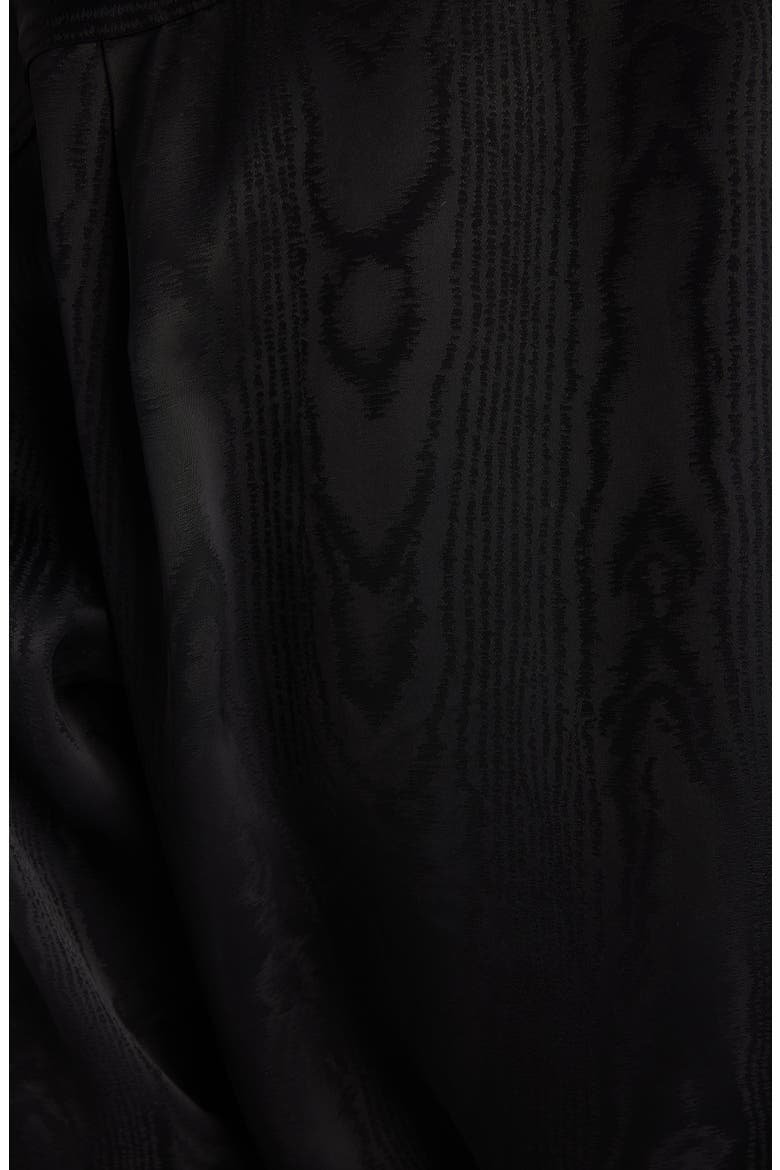 Sati Moir Viscose Skirt, Alternate, color, BLACK