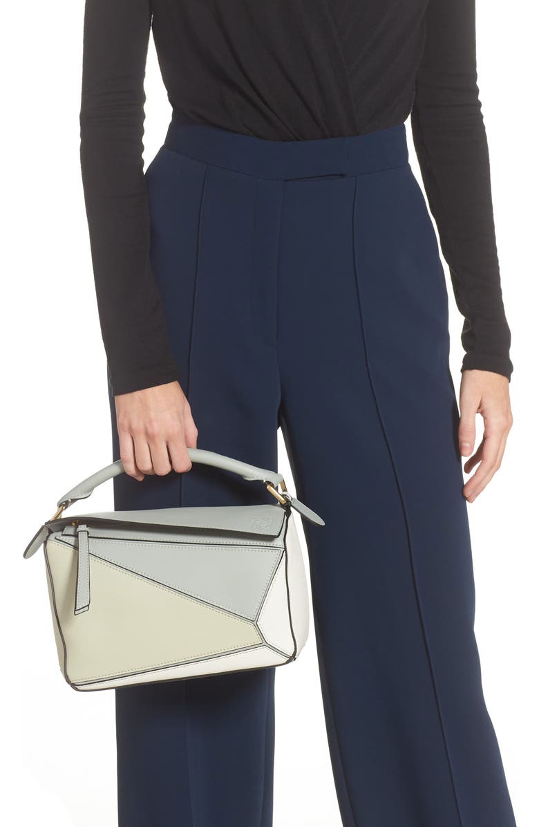 Loewe Small Puzzle Leather Bag, Alternate, color,