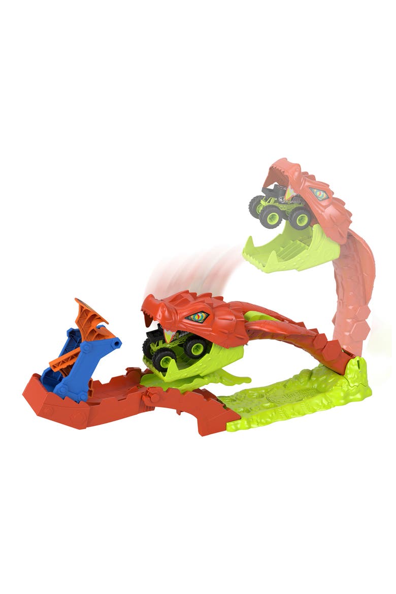 Snake Slam Takedown™ Toy Set & 1 Bone Shaker™ Toy Truck in 1:64 Scale, Alternate, color, NONE