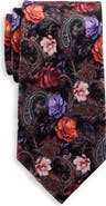 Synrgy by DXL Big & Tall Printed Floral Paisley Tie