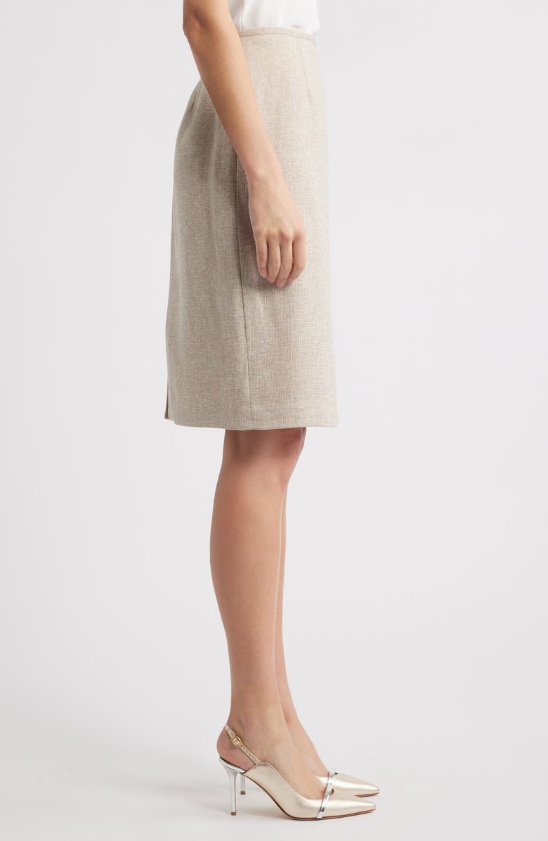Tahari ASL Bouclé Pencil Skirt, Alternate, color, 