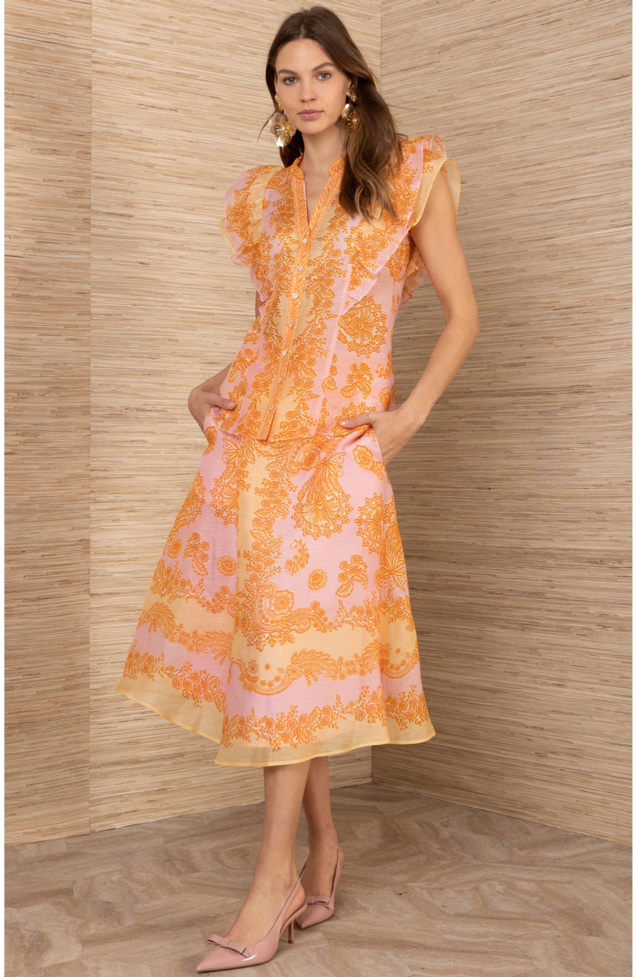 Caitriona Linen Organza Top - image 3