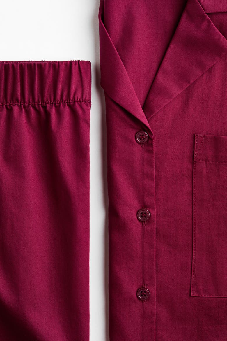 Cotton Pyjamas, Alternate, color, Dark pink