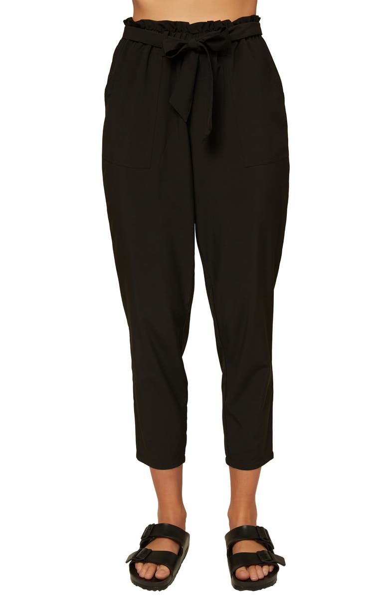 O'Neill Layover Paperbag Waist Ankle Pants, Main, color,