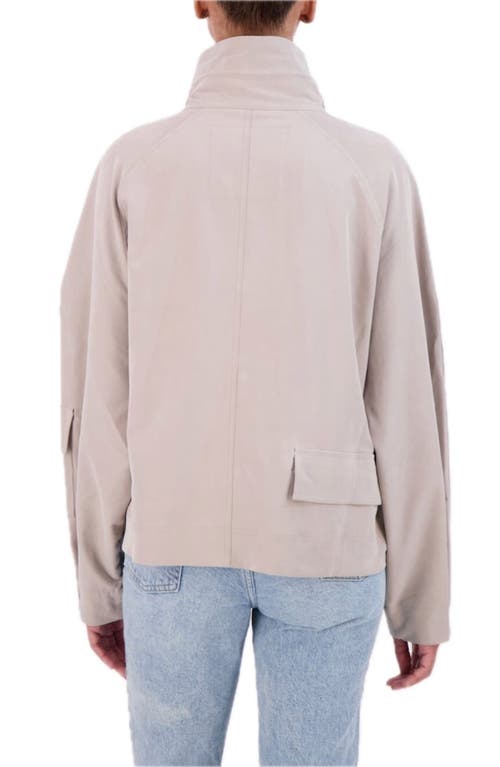 Ookie & Lala Drop Shoulder Bomber Jacket In Gray