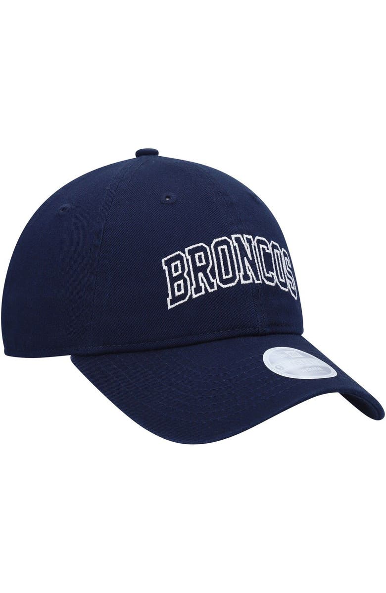 New Era Women's New Era Navy Denver Broncos Collegiate 9TWENTY Adjustable Hat, Alternate, color, 