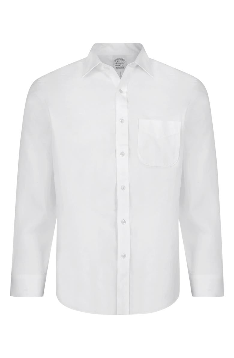 Brooks Brothers Non-Iron Stretch Regent Fit Supima<sup>®</sup> Cotton Dress Shirt, Alternate, color, 