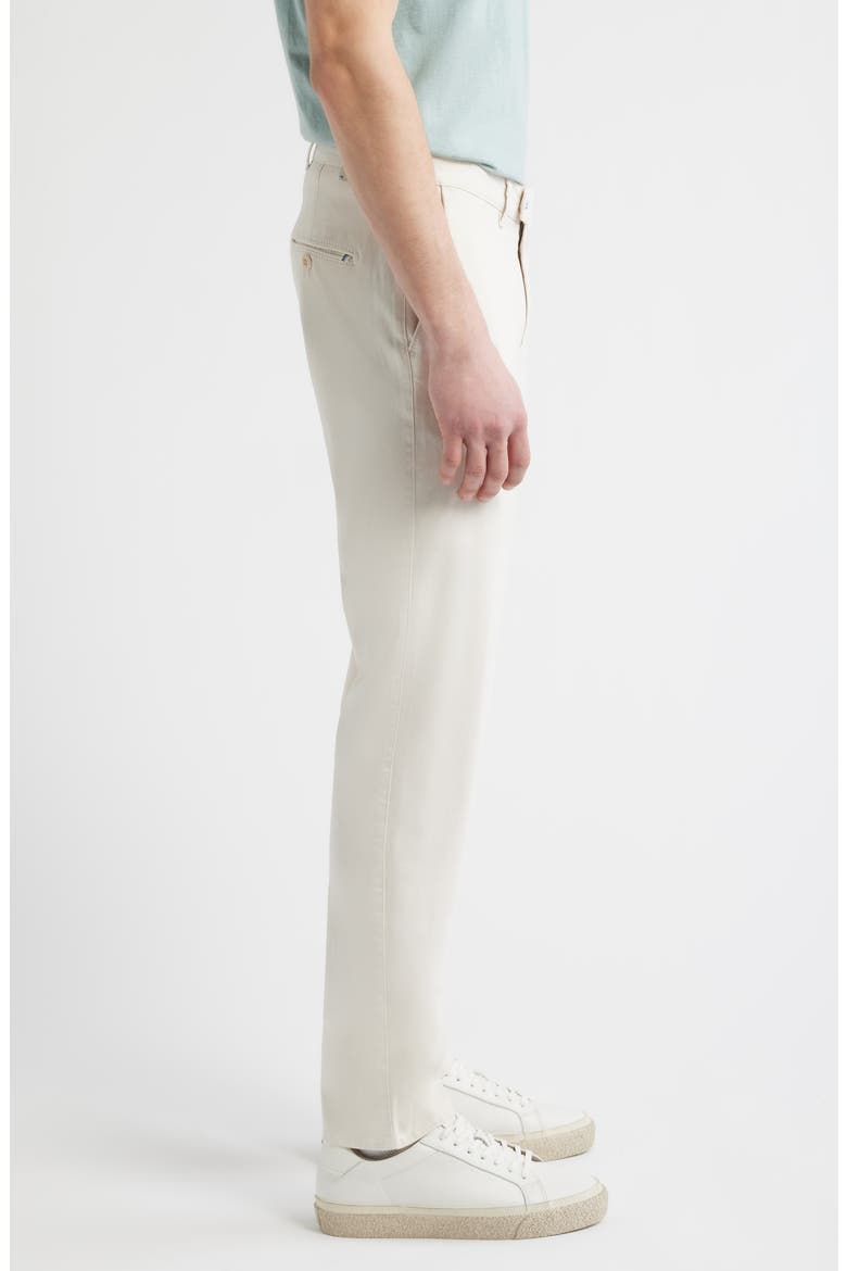 Fabio IDX Flat Front Modern Fit Cotton Blend Chinos, Alternate, color, SAND