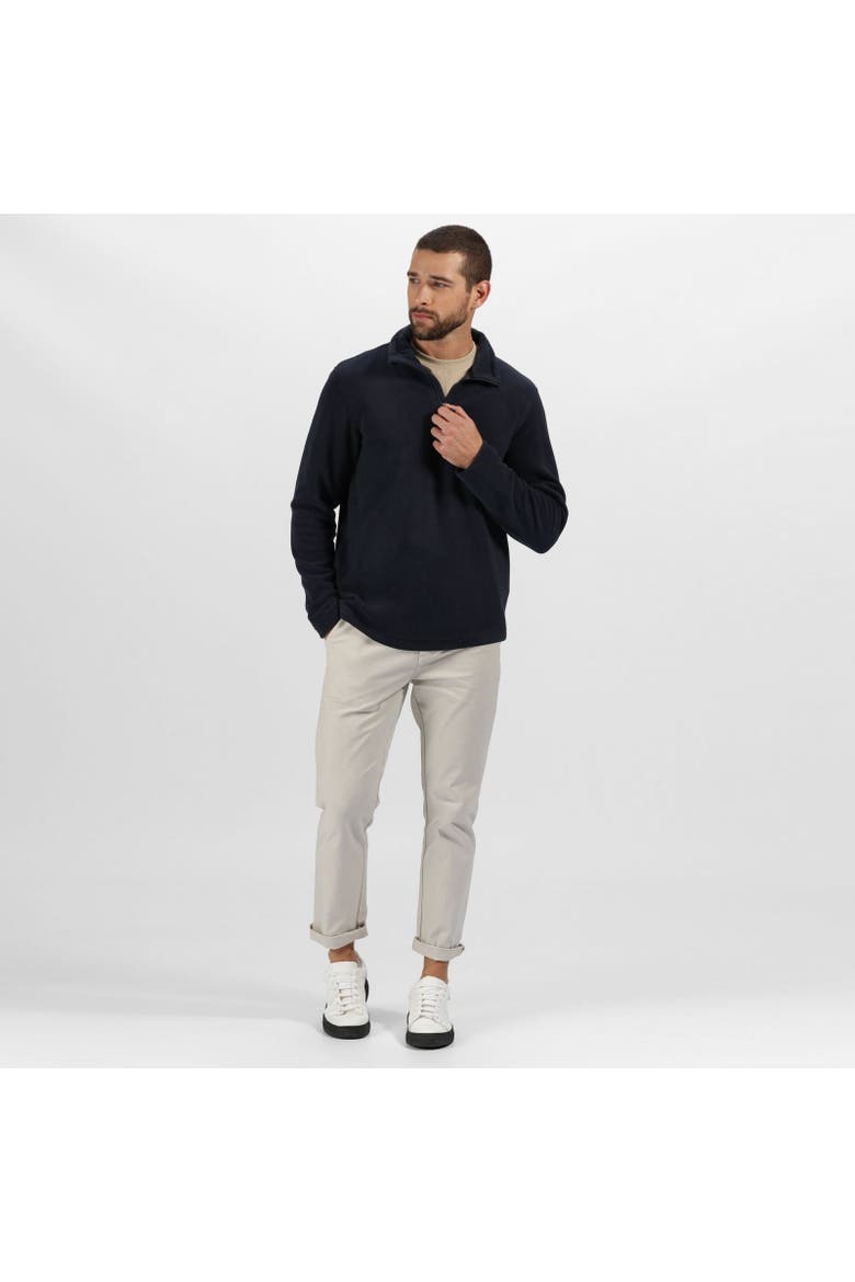 Honestly Made Half Zip Fleece, Alternate, color, Navy