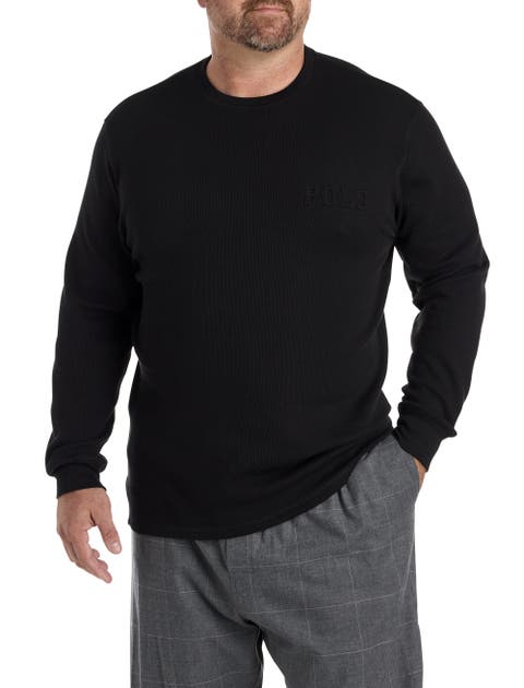 Big & Tall Waffle-Knit Lounge Shirt