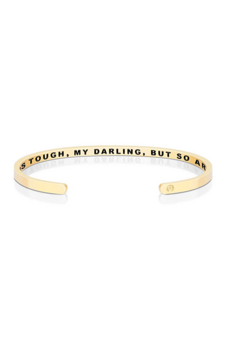 Life Is Tough, My Darling, But So Are You (within) bracelet, Main, color, Yellow Gold