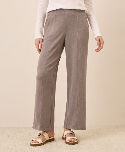 Organic Cotton Airplane Pintuck Wide Leg Pant