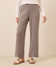 Pact Organic Cotton Airplane Pintuck Wide Leg Pant